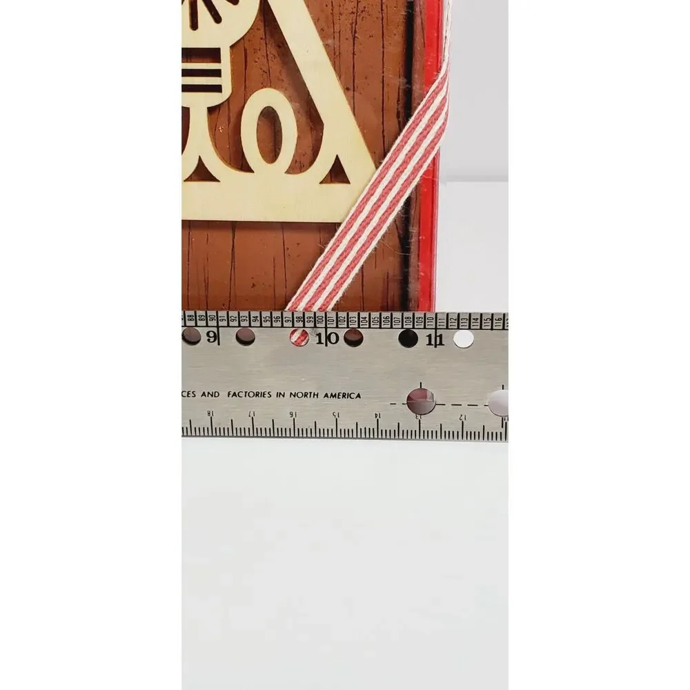 Hallmark Laser Cut Wood Tree NIB Making Spirits Bright 14 Inch Christmas Tree
